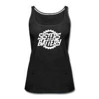 SPOD Frauen Premium Tank Top Schwarz / S Sister of Battery OG Logo - Frauen Premium Tank Top E-Bike-Community