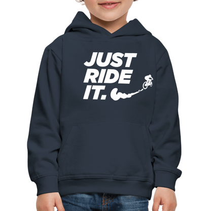 SPOD Kinder Premium Hoodie JUST RIDE IT - Kinder Premium Hoodie E-Bike-Community