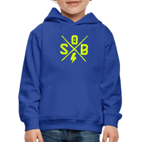 SPOD Kinder Premium Hoodie Royalblau / 98/104 (3-4 Jahre) SoB Cross Kids Premium Hoodie E-Bike-Community
