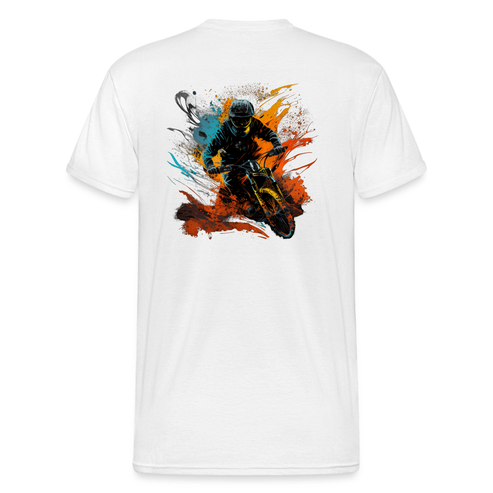 SPOD Männer Gildan Heavy T-Shirt Brust / Rücken - Colored Signature - Heavy Shirt E-Bike-Community