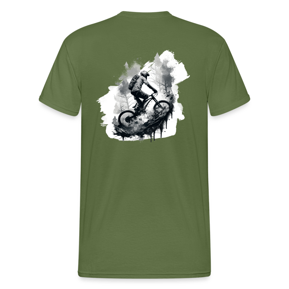 SPOD Männer Gildan Heavy T-Shirt Brust / Rücken - Enduro Signature - Heavy Shirt E-Bike-Community