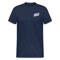 SPOD Männer Gildan Heavy T-Shirt Navy / S Brust / Rücken - Enduro Signature - Heavy Shirt E-Bike-Community