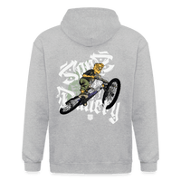 SPOD Männer Heavyweight Kapuzenjacke Grau meliert / S Sons of Battery Brush - Männer Kapuzenjacke E-Bike-Community