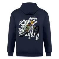 SPOD Männer Heavyweight Kapuzenjacke Navy / S Sons of Battery Brush - Männer Kapuzenjacke E-Bike-Community