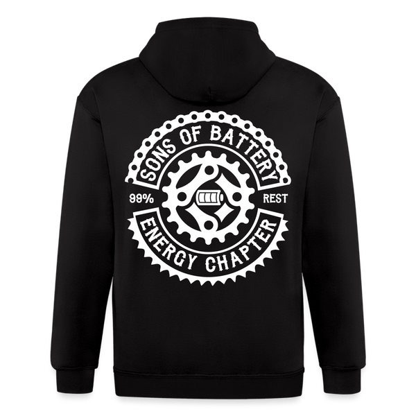 SPOD Männer Heavyweight Kapuzenjacke Schwarz / S OG - Männer Heavyweight Kapuzenjacke E-Bike-Community