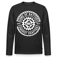 SPOD Männer Premium Bio Langarmshirt Anthrazit meliert / S Original Logo - Männer Premium Langarmshirt E-Bike-Community