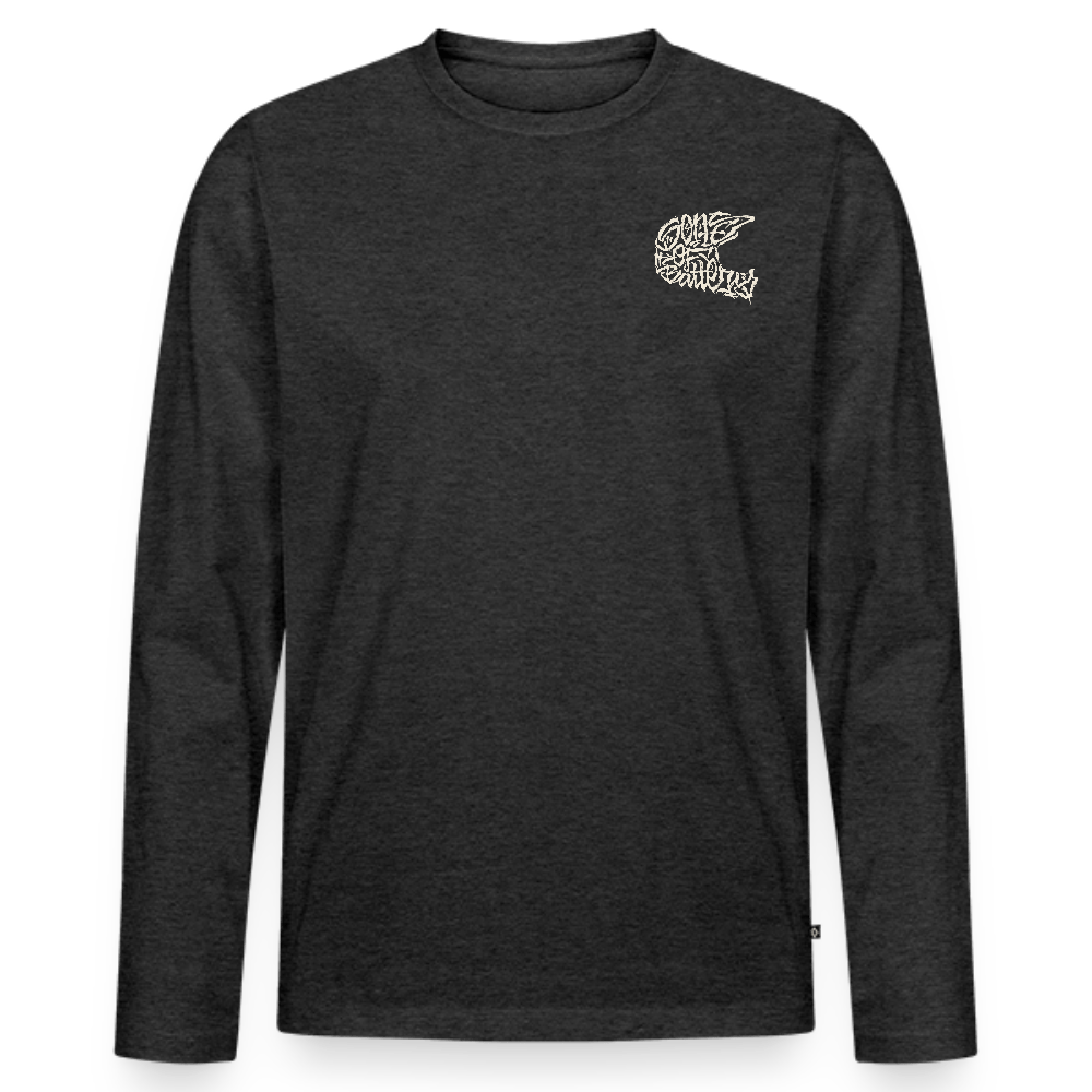 SPOD Männer Premium Bio Langarmshirt Anthrazit meliert / S Sons Spezial Edition - Männer Premium Langarmshirt E-Bike-Community