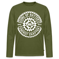 SPOD Männer Premium Bio Langarmshirt Khaki / S Original Logo - Männer Premium Langarmshirt E-Bike-Community