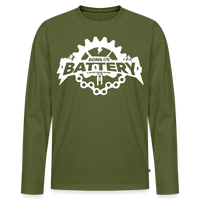 SPOD Männer Premium Bio Langarmshirt Khaki / S Rough Skull (DTG) Premium Langarmshirt E-Bike-Community