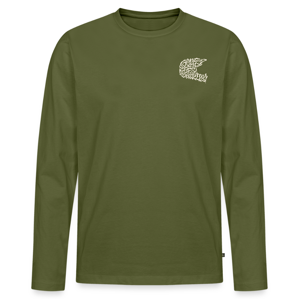 SPOD Männer Premium Bio Langarmshirt Khaki / S Sons Spezial Edition - Männer Premium Langarmshirt E-Bike-Community