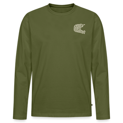 SPOD Männer Premium Bio Langarmshirt Khaki / S Sons Spezial Edition - Männer Premium Langarmshirt E-Bike-Community