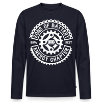 SPOD Männer Premium Bio Langarmshirt Navy / S Original Logo - Männer Premium Langarmshirt E-Bike-Community