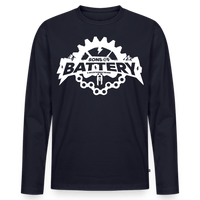 SPOD Männer Premium Bio Langarmshirt Navy / S Rough Skull (DTG) Premium Langarmshirt E-Bike-Community