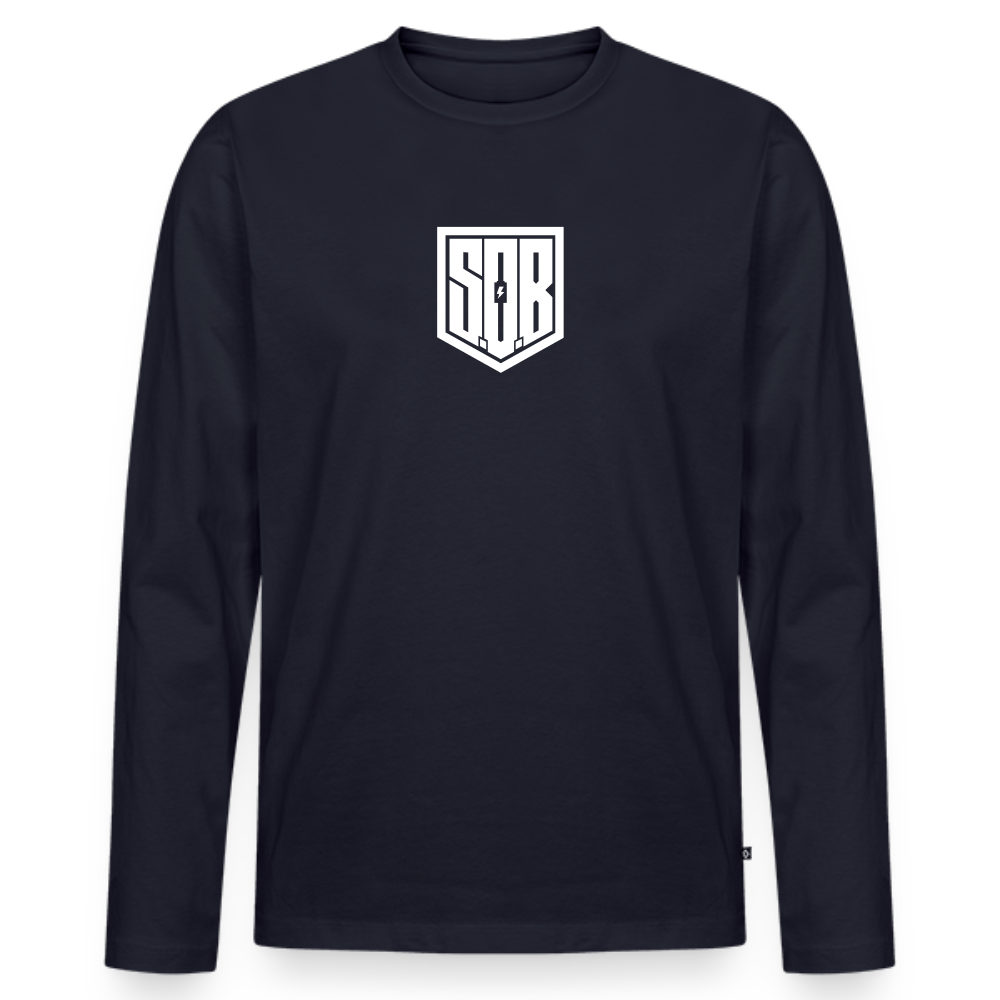 SPOD Männer Premium Bio Langarmshirt Navy / S SoB  Premium Langarmshirt E-Bike-Community