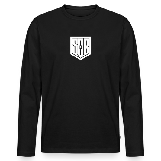 SPOD Männer Premium Bio Langarmshirt Schwarz / S SoB  Premium Langarmshirt E-Bike-Community