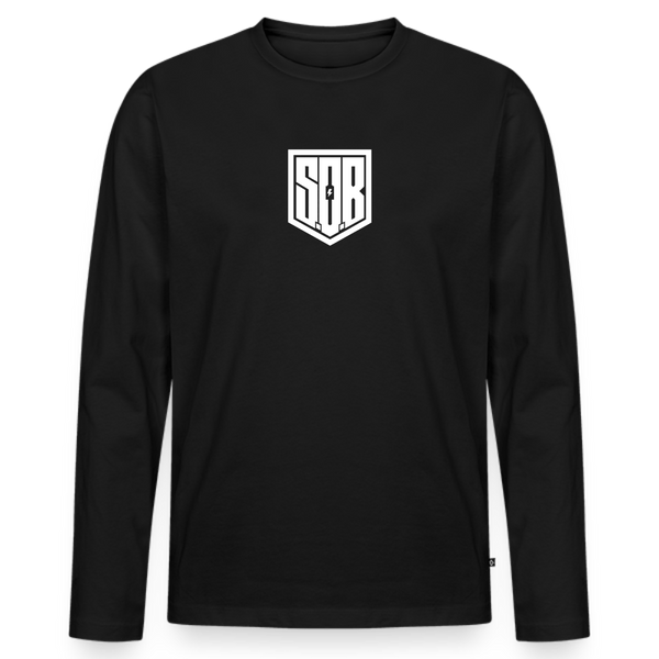 SPOD Männer Premium Bio Langarmshirt Schwarz / S SoB  Premium Langarmshirt E-Bike-Community