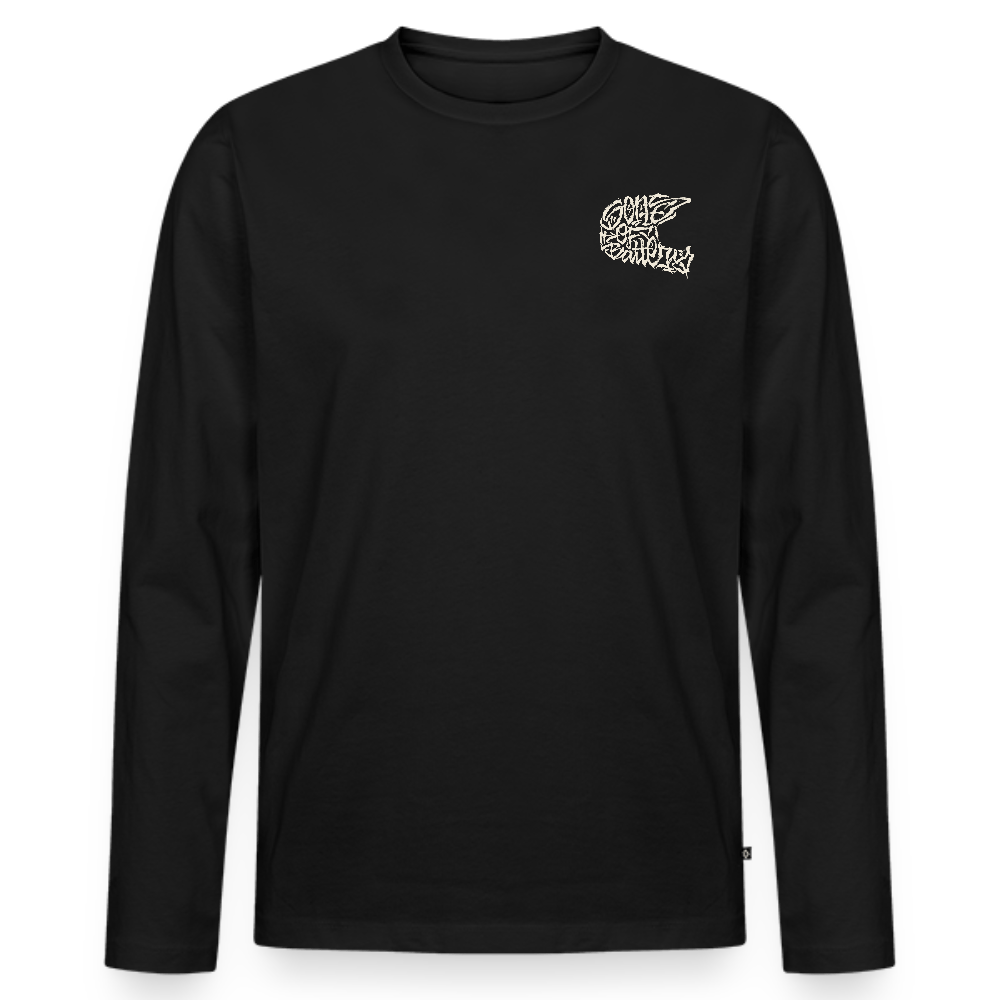 SPOD Männer Premium Bio Langarmshirt Schwarz / S Sons Spezial Edition - Männer Premium Langarmshirt E-Bike-Community