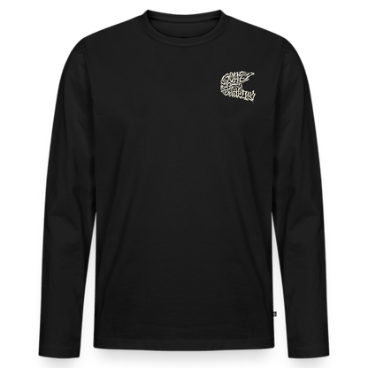 SPOD Männer Premium Bio Langarmshirt Schwarz / S Sons Spezial Edition - Männer Premium Langarmshirt E-Bike-Community