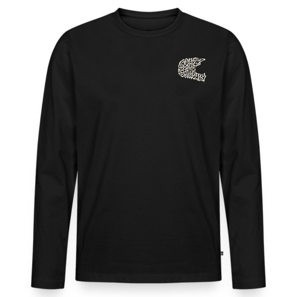 SPOD Männer Premium Bio Langarmshirt Schwarz / S Sons Spezial Edition - Männer Premium Langarmshirt E-Bike-Community