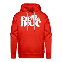 SPOD Männer Premium Hoodie 60s Electroholic - Front Flock - Men’s Premium Hoodie E-Bike-Community