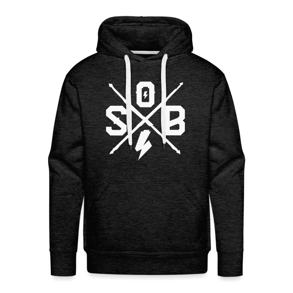 SPOD Männer Premium Hoodie Anthrazit / S Cross Premium Hoodie E-Bike-Community