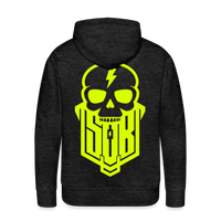 SPOD Männer Premium Hoodie Anthrazit / S Skullgang Neongelb BACKPRINT Premium Hoodie E-Bike-Community