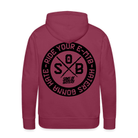 SPOD Männer Premium Hoodie Bordeaux / S "Haters"- SONS OF BATTERY - Men’s Premium Hoodie E-Bike-Community