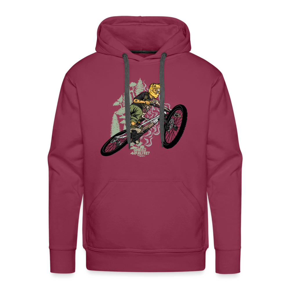SPOD Männer Premium Hoodie Bordeaux / S Shred or Alive Jumper - Men’s Premium Hoodie E-Bike-Community
