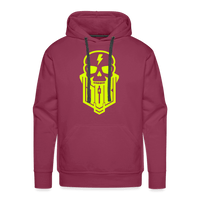 SPOD Männer Premium Hoodie Bordeaux / S Skullgang Neongelb Premium Hoodie E-Bike-Community