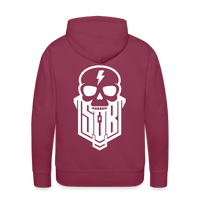 SPOD Männer Premium Hoodie Bordeaux / S SKULLGANG - WEIß - BACKPRINT Men’s Premium Hoodie E-Bike-Community