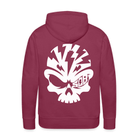 SPOD Männer Premium Hoodie Bordeaux / S Skullhead - White Back - Men’s Premium Hoodie E-Bike-Community