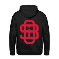 SPOD Männer Premium Hoodie Front/Back - Vintage - Redline - Premium Hoodie E-Bike-Community