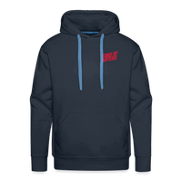 SPOD Männer Premium Hoodie Front/Back - Vintage - Redline - Premium Hoodie E-Bike-Community
