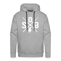 SPOD Männer Premium Hoodie Grau meliert / S Cross Premium Hoodie E-Bike-Community