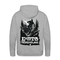 SPOD Männer Premium Hoodie Grau meliert / S EMTB ADVENTURE  Men’s Premium Hoodie E-Bike-Community