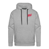 SPOD Männer Premium Hoodie Grau meliert / S Front/Back - Vintage - Redline - Premium Hoodie E-Bike-Community