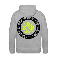 SPOD Männer Premium Hoodie Grau meliert / S Haters 2 FarbigMänner Premium Hoodie E-Bike-Community