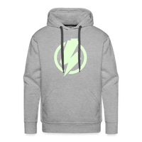 SPOD Männer Premium Hoodie Grau meliert / S Lightning - Glow in the Dark - Men’s Premium Hoodie E-Bike-Community