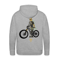 SPOD Männer Premium Hoodie Grau meliert / S Shred or Alive - Front / Back Men’s Premium Hoodie E-Bike-Community