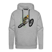 SPOD Männer Premium Hoodie Grau meliert / S Shred or Alive Jumper - Men’s Premium Hoodie E-Bike-Community