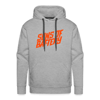 SPOD Männer Premium Hoodie Grau meliert / S Signature - Neonorange - Men’s Premium Hoodie E-Bike-Community