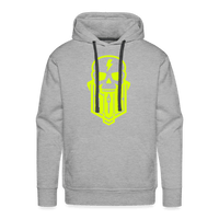 SPOD Männer Premium Hoodie Grau meliert / S Skullgang Neongelb Premium Hoodie E-Bike-Community