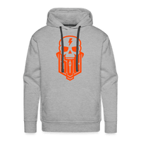 SPOD Männer Premium Hoodie Grau meliert / S Skullgang Neonorange Men’s Premium Hoodie E-Bike-Community