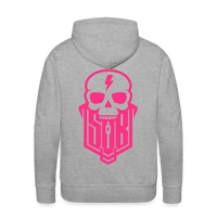 SPOD Männer Premium Hoodie Grau meliert / S Skullgang - Neonpink -Men’s Premium Hoodie E-Bike-Community