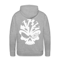 SPOD Männer Premium Hoodie Grau meliert / S Skullhead - White Back - Men’s Premium Hoodie E-Bike-Community