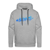 SPOD Männer Premium Hoodie Grau meliert / S SONS BLUE - Men’s Premium Hoodie E-Bike-Community