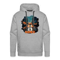 SPOD Männer Premium Hoodie Grau meliert / S Urban Rider - Men’s Premium Hoodie E-Bike-Community
