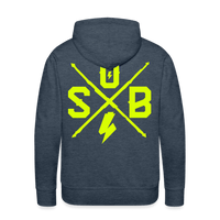 SPOD Männer Premium Hoodie Jeansblau / S Cross - Back - Männer Premium Hoodie E-Bike-Community
