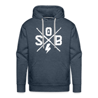SPOD Männer Premium Hoodie Jeansblau / S Cross Premium Hoodie E-Bike-Community