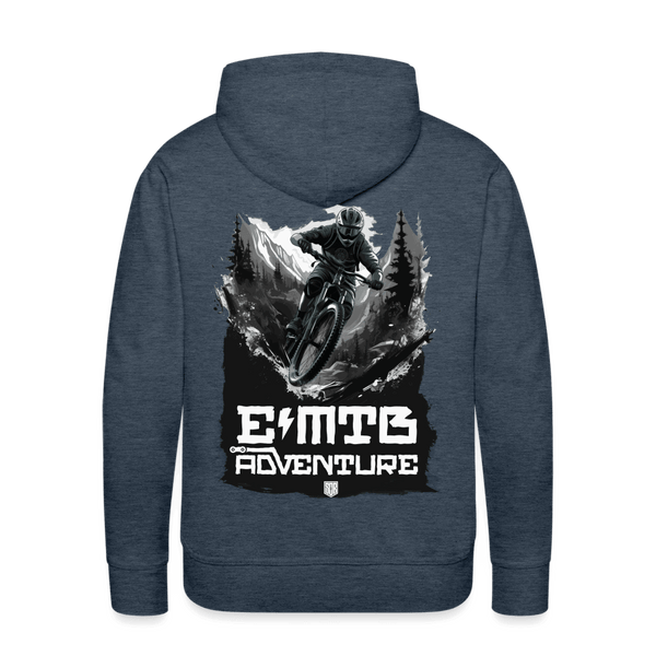 SPOD Männer Premium Hoodie Jeansblau / S EMTB ADVENTURE  Men’s Premium Hoodie E-Bike-Community